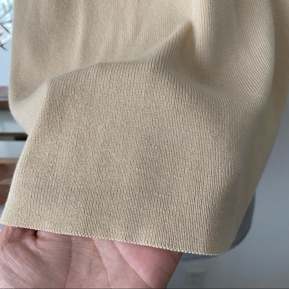 Princess Polly cream knit asymmetrical top - Picture 4 of 10